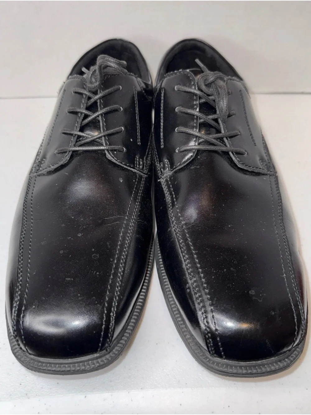 Nunn bush Men's 13 XW Black Classic Lace-Up Dress Shoes